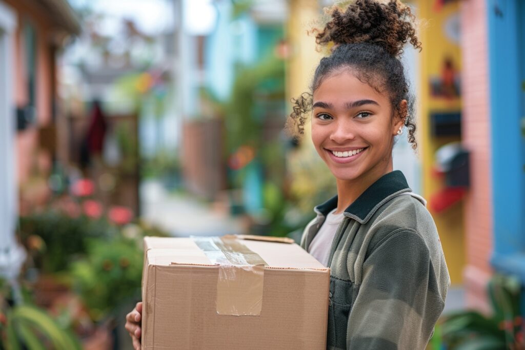 Personne emballant des cartons avec soin pour un déménagement réussi sans CDI à Maisons-Alfort